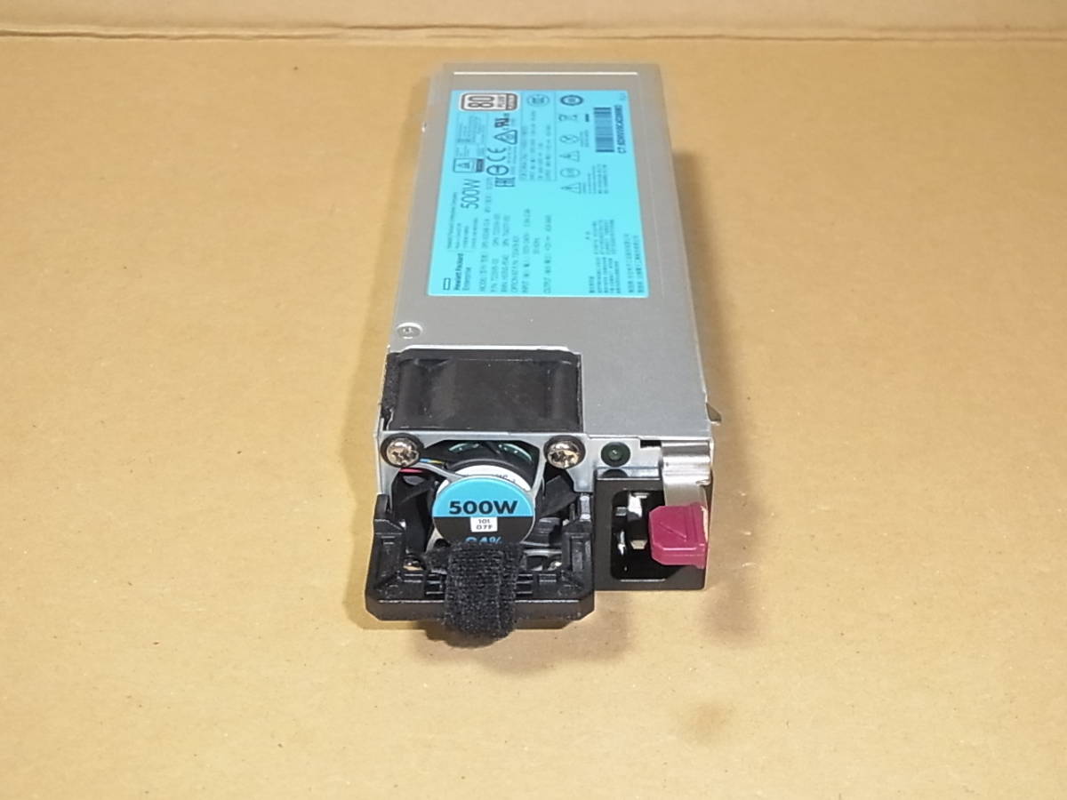 □HP Proliant Flex Slot Platinum 500W 電源 DL360/DL380/ML350 Gen9 (PS3802)拍卖