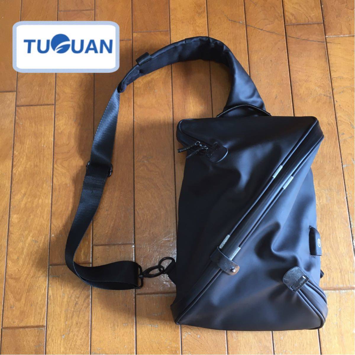 ★【 TU-GUAN 】★手裏剣型 ワンショルダーバッグ ボディバッグ ★拍卖