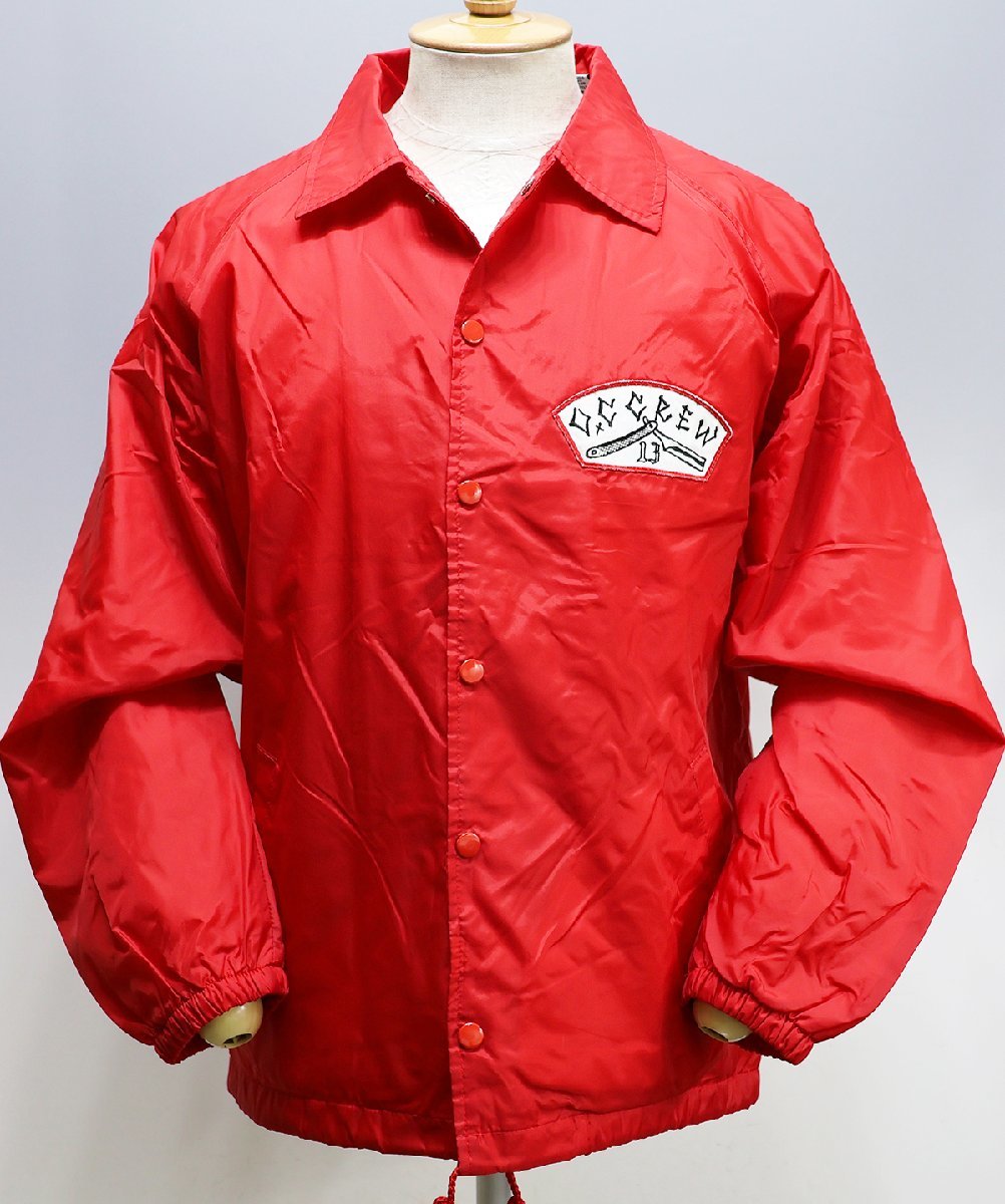 O.C CREW (オーシークルー) NYLON COACH JACKET “LONG BEACH” / ナイロンコーチジャケット レッド size M / オーシースタイル拍卖