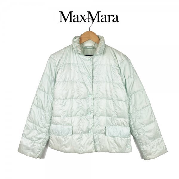 【Max Mara WEEKEND LINE】マックスマーラ ウイークエンドライン ライトダウンジャケット サイズJI36(Sサイズ) ミントグリーン拍卖