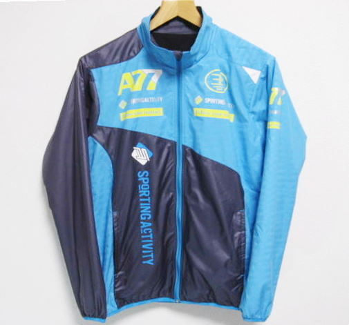 アシックスA77 裏起毛ウインドブレーカー XAW701 紺青 Sサイズ拍卖