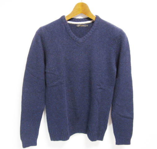 CIAO PANIC チャオパニック Vネック セーター 紺 Mサイズ シェットランド拍卖
