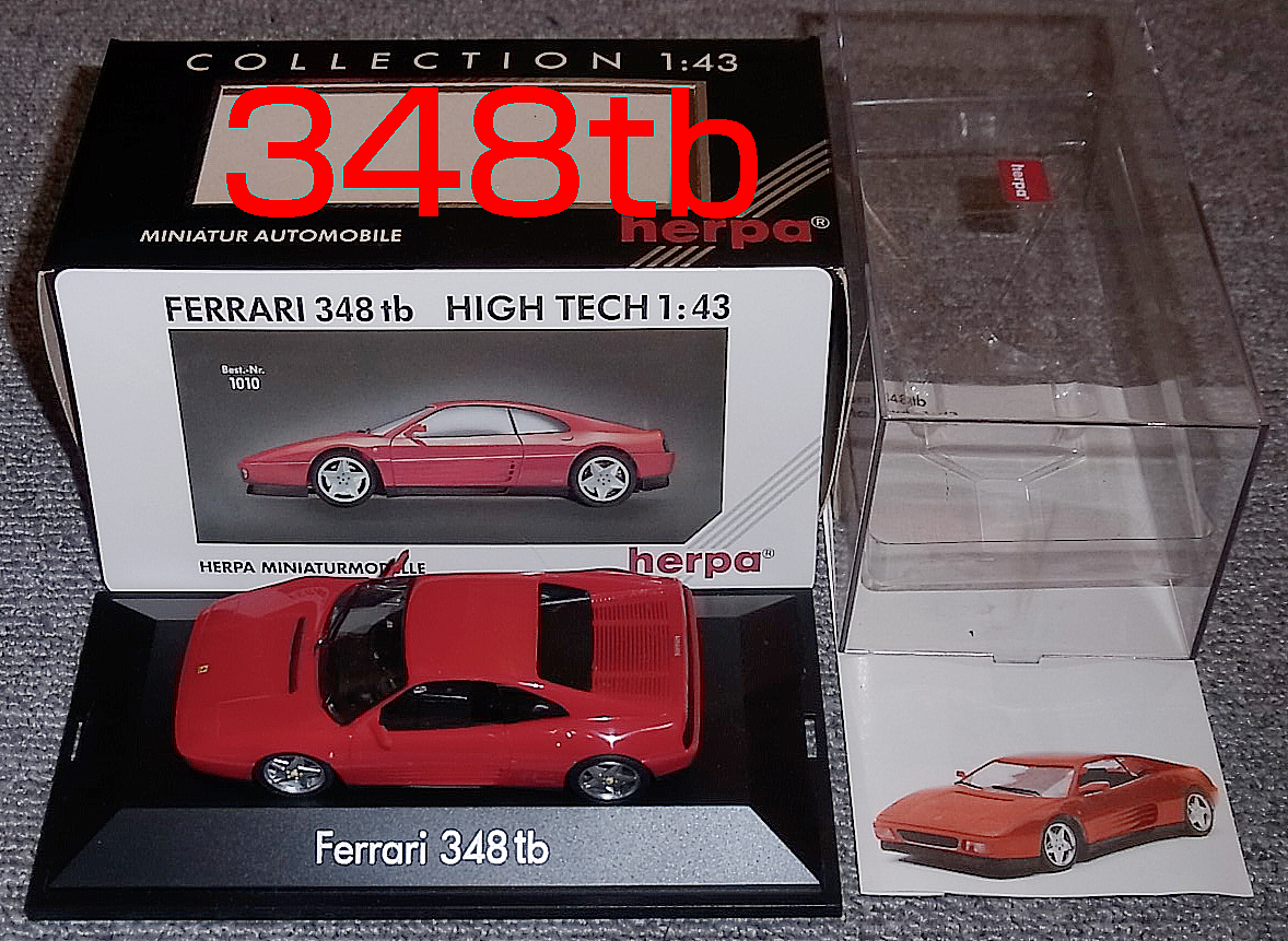 黒箱 1/43 フェラーリ 348tb レッド FERRARI HERPA ヘルパ拍卖