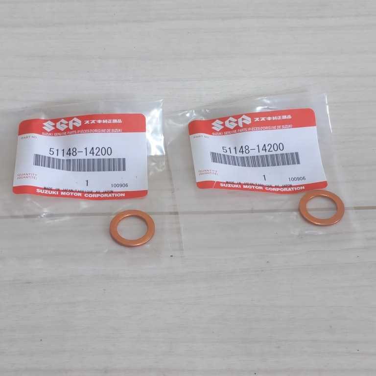 c586 スズキ純正 51148-14200 未使用 ガスケット 2個セット 送料込み拍卖