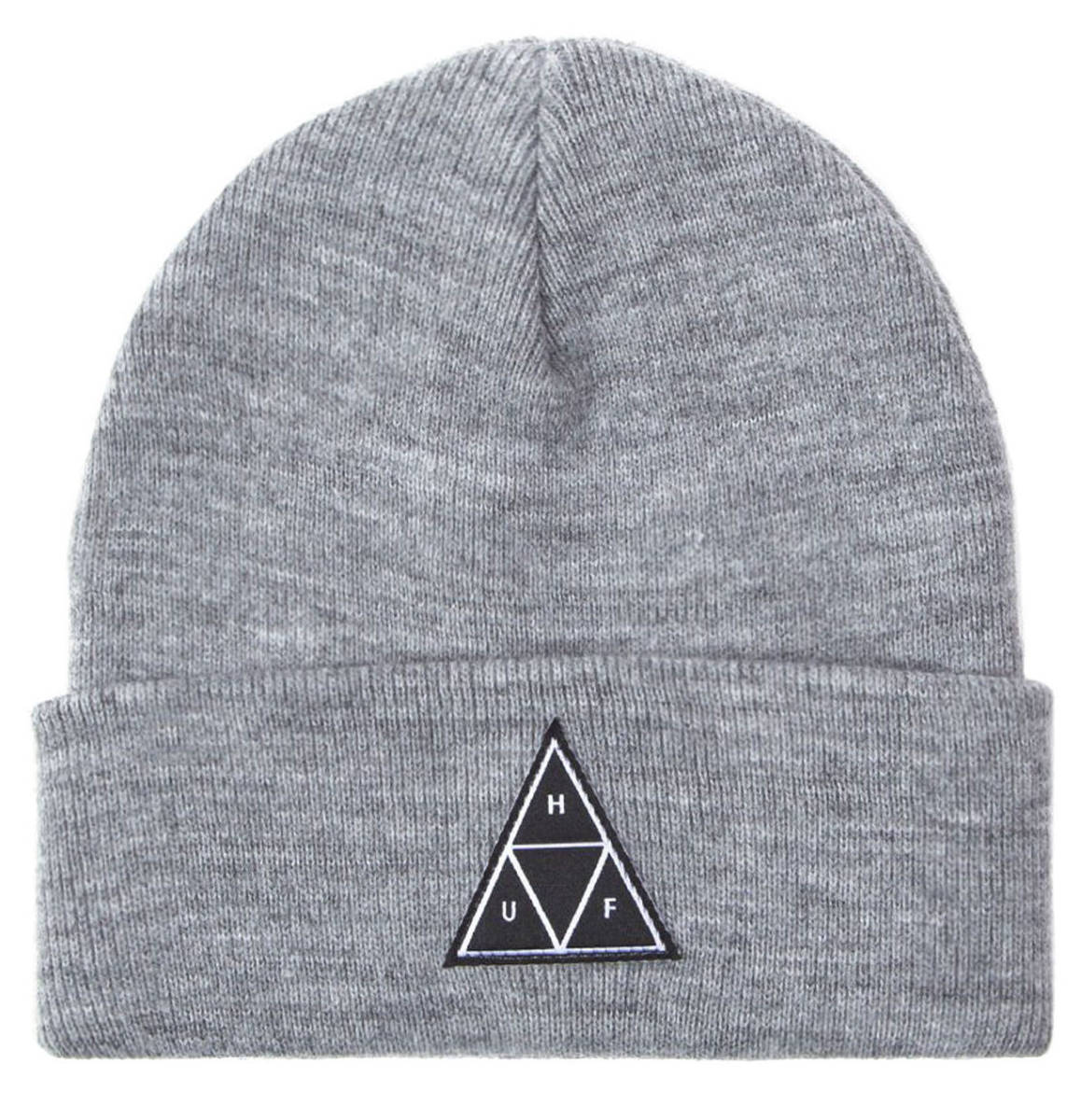 HUF Triple Triangle Cuff Beanie Grey Heather ビーニー拍卖