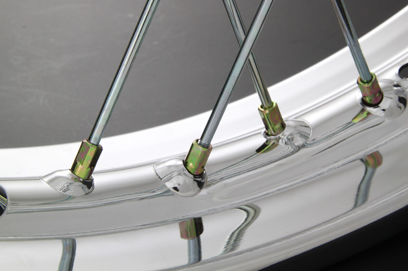 N72-5173 Z/KZメッキスポークセット ユニクロ仕様(フロント Z750-Z1000 '76-'78 (4穴ディスク))拍卖