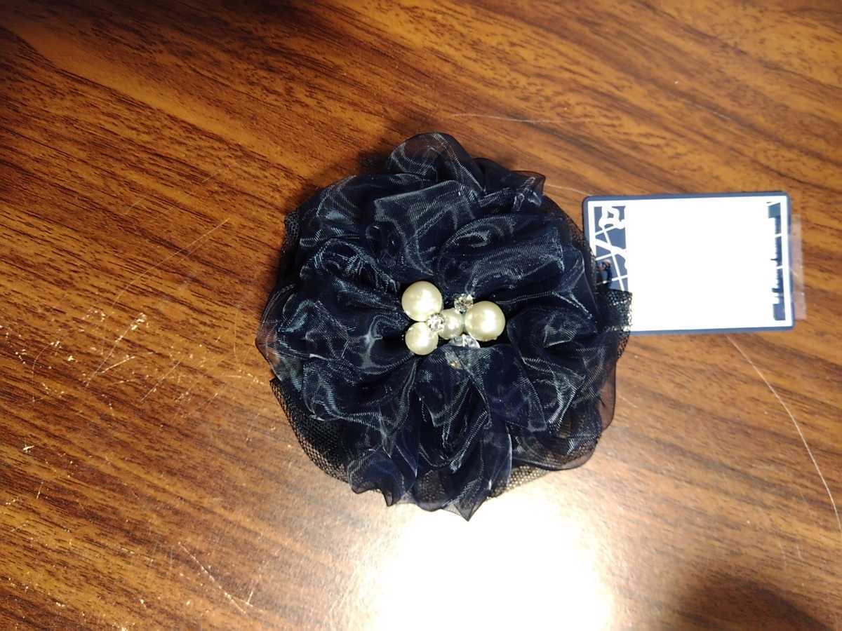 コサージュ ジュンコシマダ パート2 アクセサリー ビジュー パール 紺 ネイビー チュール BY JUNKO SHIMADA PART2 セレモニー拍卖