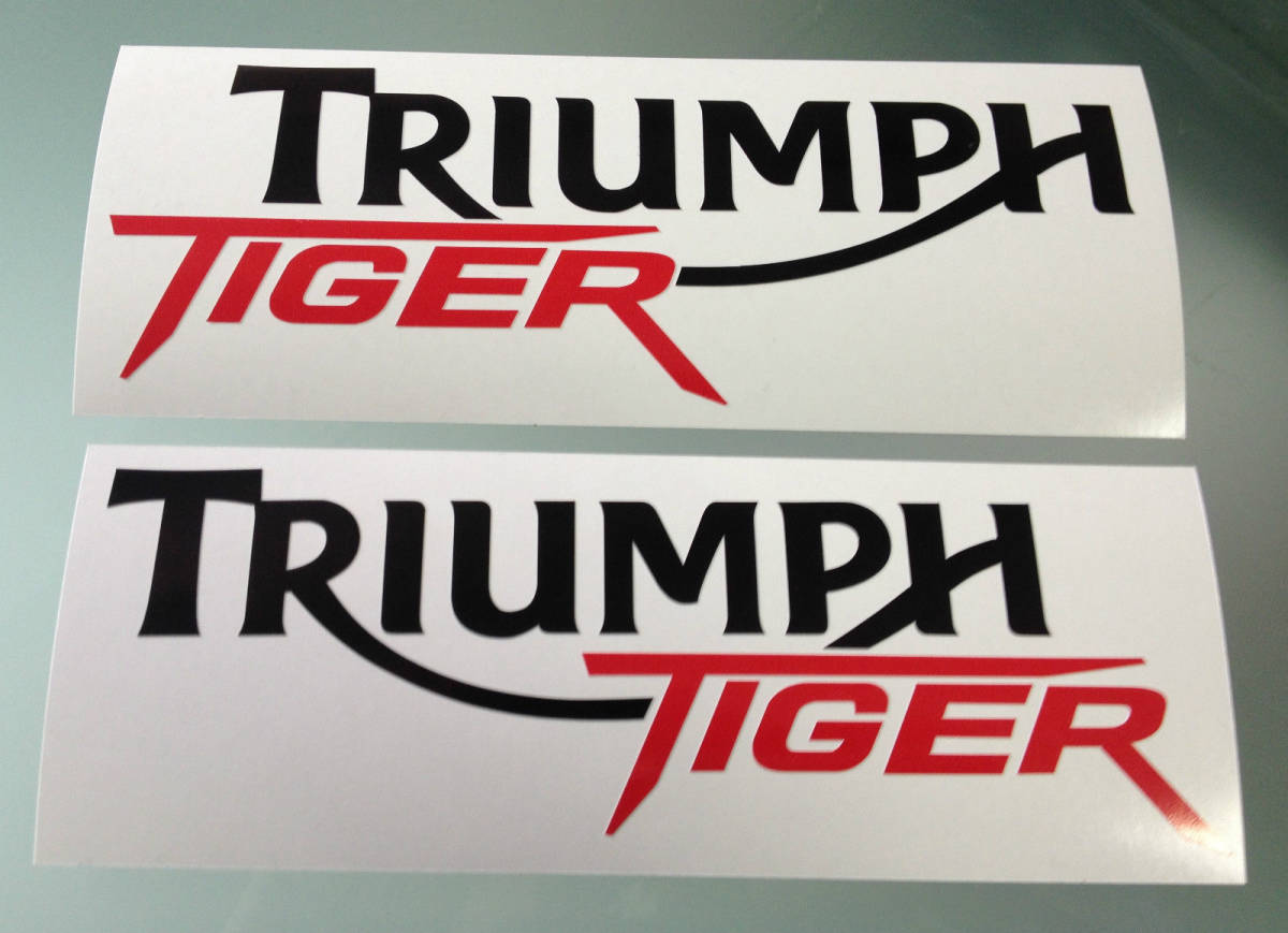 海外 限定品 送料込み Triumph Tiger "800" Tank Decal Sticker トライアンフ タイガー タンク ステッカー シール 2枚セット拍卖