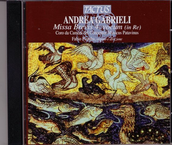 ANDREA GABRIELI MISSA BREVIS 4 VOCUM(IN RE) CORO CONCENTUS OATAVINUS拍卖