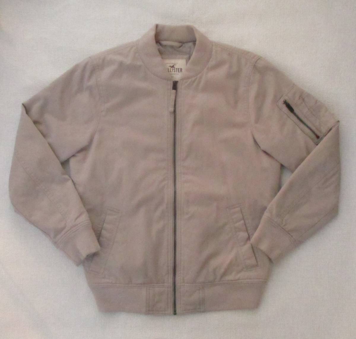 ホリスター HOLLISTER MA-1タイプ ベージュ メンズS フライト ジャケット アバクロンビー&フィッチ トップ・ガン Top Gun拍卖