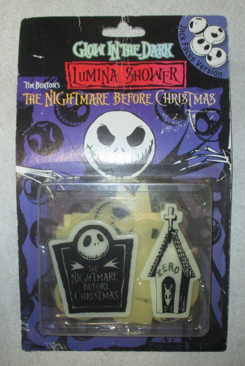 ナイトメアー・ビフォア・クリスマス Nightmare Before Christmas 蓄光 ルミナシャワー 光のデコレーション ハロウィン プレート16枚拍卖