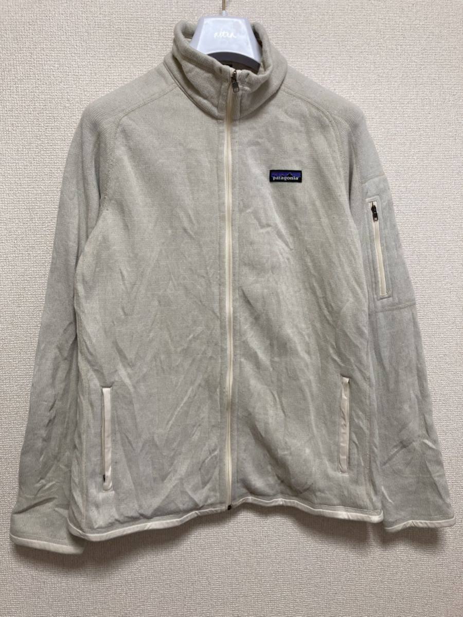 patagonia パタゴニア ニットフリース ベターセーター ジャケット フルジップ パタゴニアフリース STY25542 L オフホワイト拍卖
