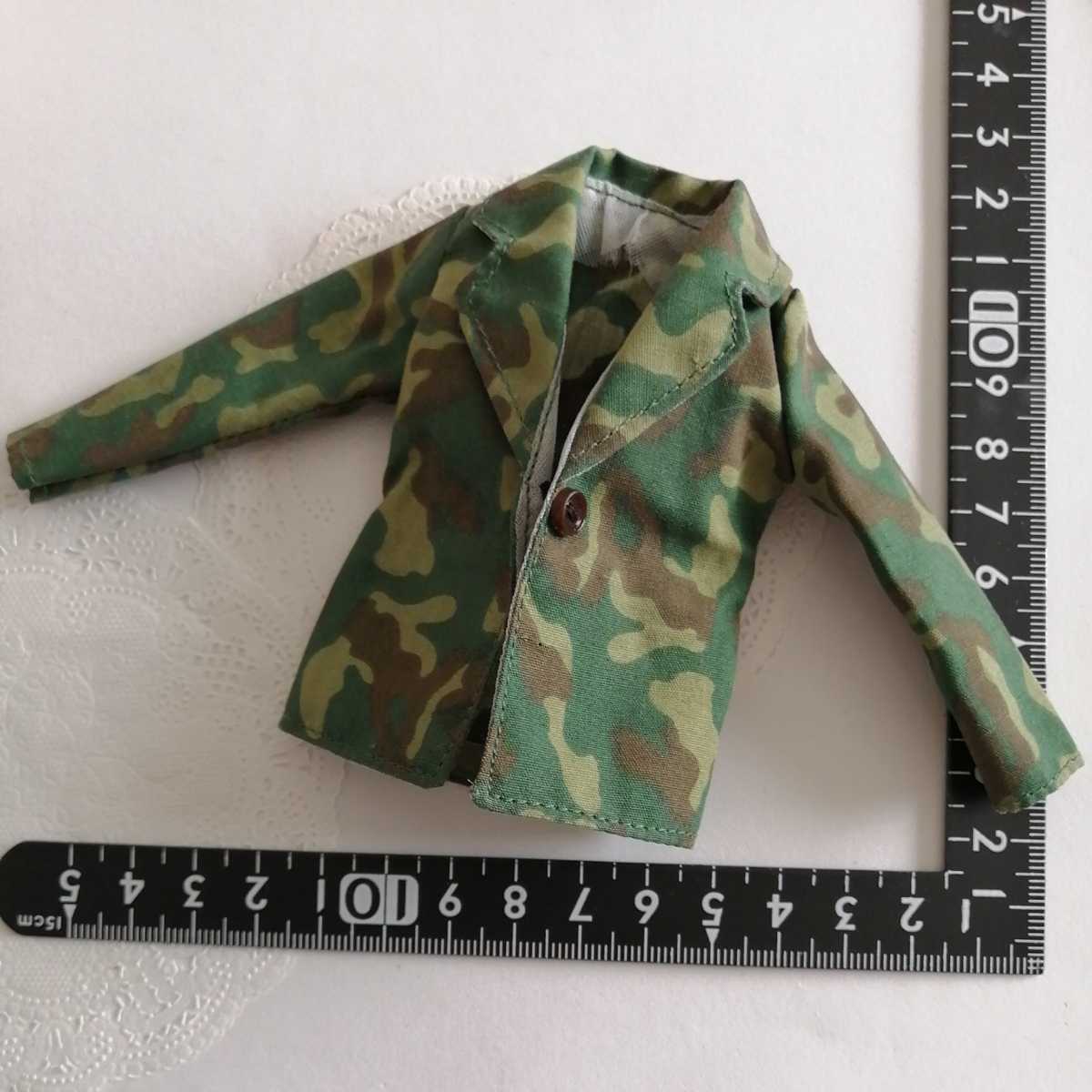 3r0120 タカラ リカちゃんパパ ドール用 ジェニーボーイフレンド サイズ 迷彩 ジャケット ジャケット拍卖