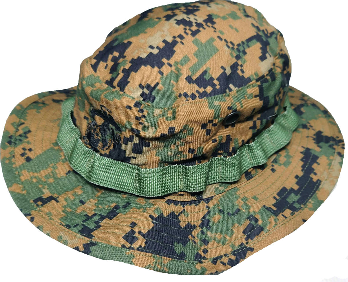 米海兵隊放出 2018 MARPAT ウッドランド迷彩 フィールドカバー熱帯地ジャングル ブニ―ハット MEDIUM (56Cm)拍卖