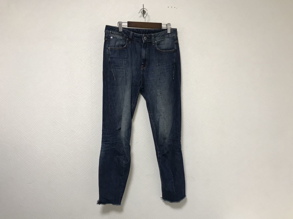 本物ジースターロウGSTAR RAWコットン立体裁断デニムパンツミリタリーメンズアメカジサーフミリタリービジネススーツXS青ブルー26拍卖