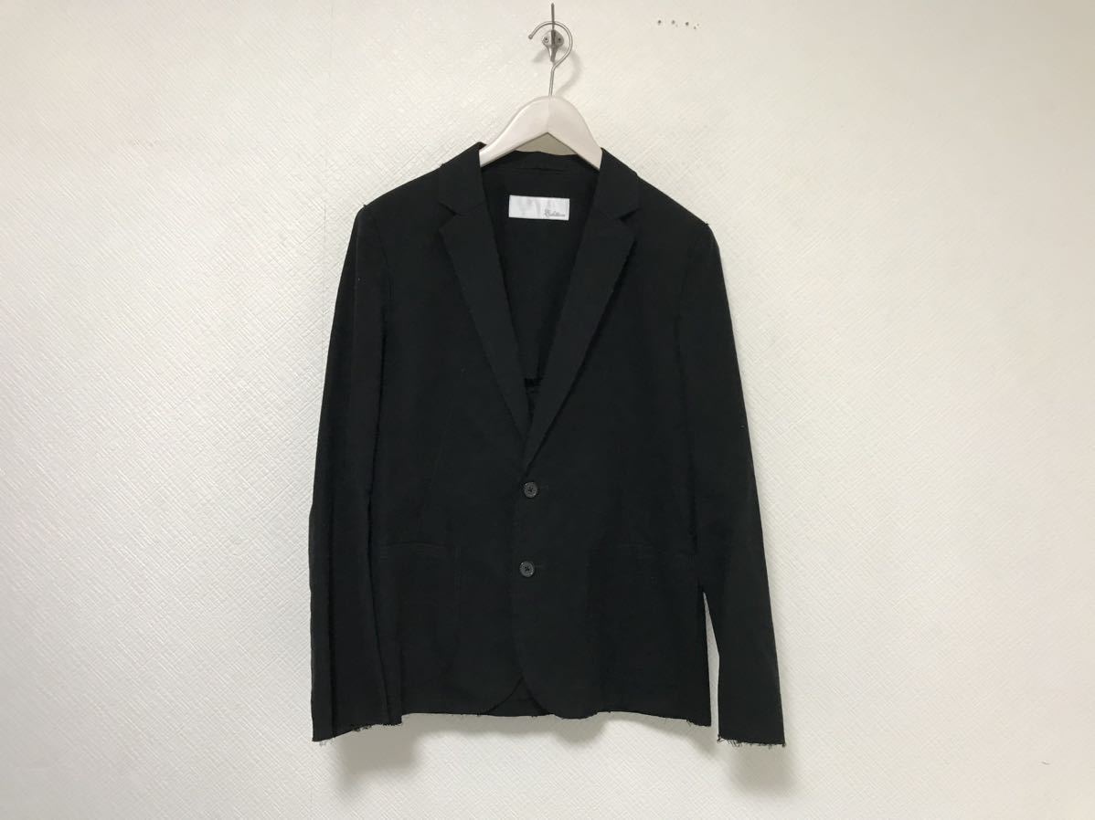 本物エディションEditionトゥモローランドネルコットン切りっぱなしテーラードジャケットメンズビジネススーツアメカジサーフ黒日本製1S拍卖