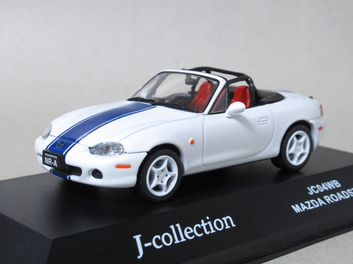 1/43 マツダ ロードスター ホワイト/ブルーストライプ拍卖
