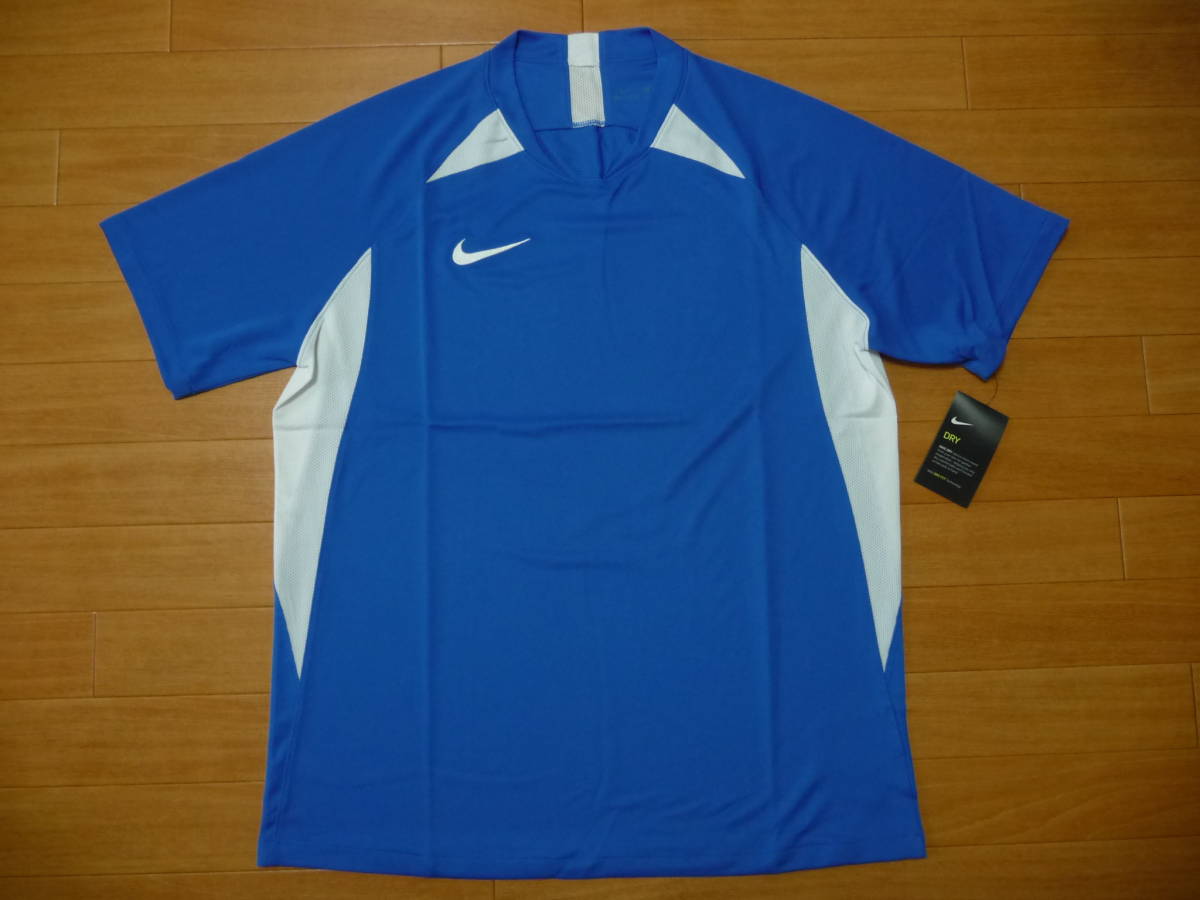 新品★ナイキDRI-FITトレーニングTシャツ★USサイズ S/青・白拍卖