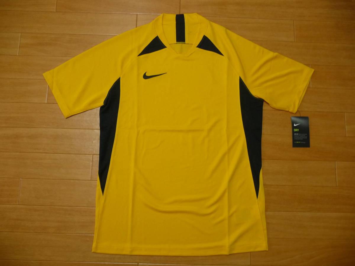 新品★ナイキDRI-FITトレーニングTシャツ★USサイズ S/黄色・黒拍卖