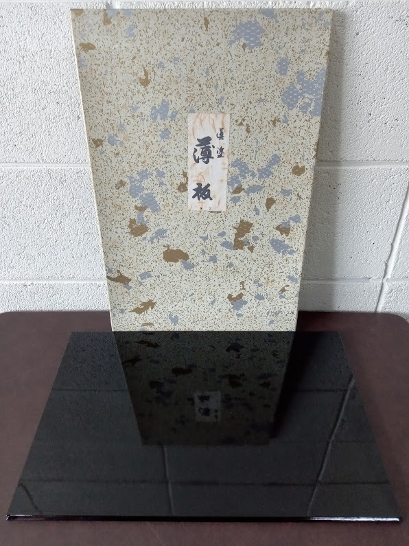 ▽ 敷板 / 眞塗 矢筈 茶道具 お茶道具 茶室 薄板拍卖