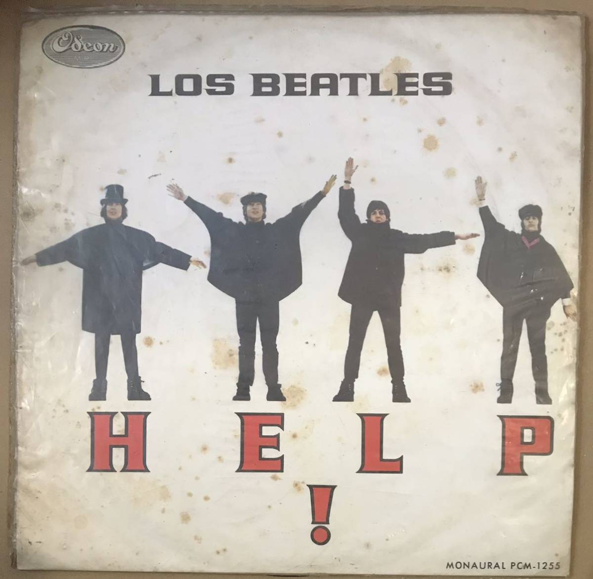 南米ペルー盤 LOS BEATLES HELP! PCM-1255 MONO DEEP GROOVE拍卖