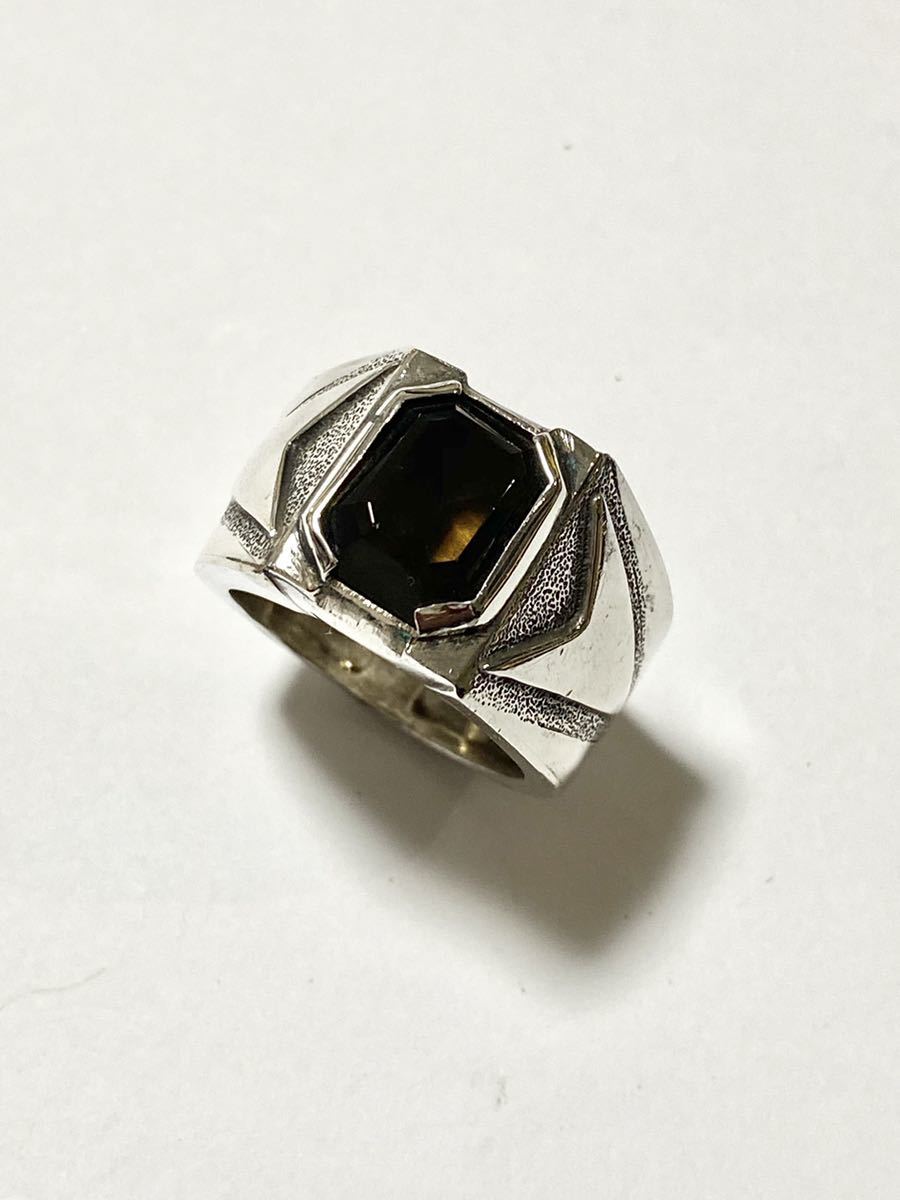 スモーキークオーツリング 19号 SILVER925 天然石 アクセサリー 指輪拍卖