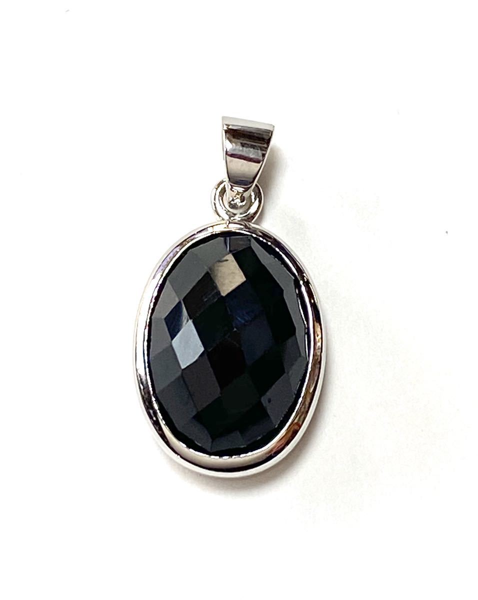 オニキスペンダントトップ シルバー925 天然石 シルバー アクセサリー 拍卖