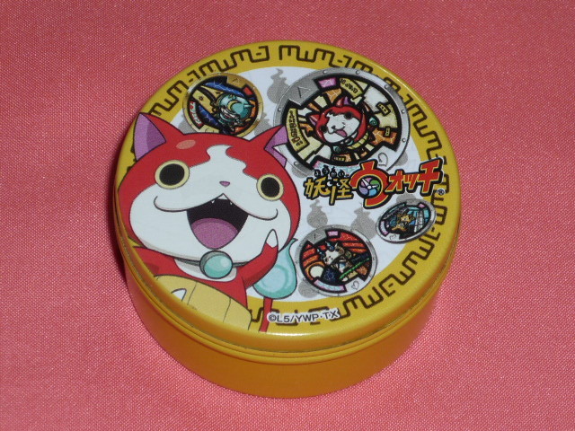 激レア!カワイイ♪ 妖怪ウォッチ キャラクター 丸型 缶ケース (シバニャン)拍卖