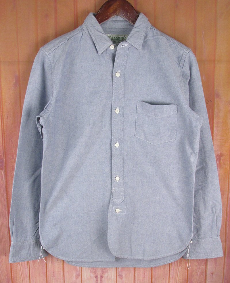 LAS7479 SAMURAI JEANS サムライジーンズ オックスフォード デタッチャブルカラー シャツ S ブルー拍卖