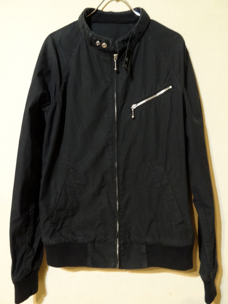 BEAMS ビームス シングルラダースブルゾン ジャケット スタンドカラー 黒 ブラック M拍卖