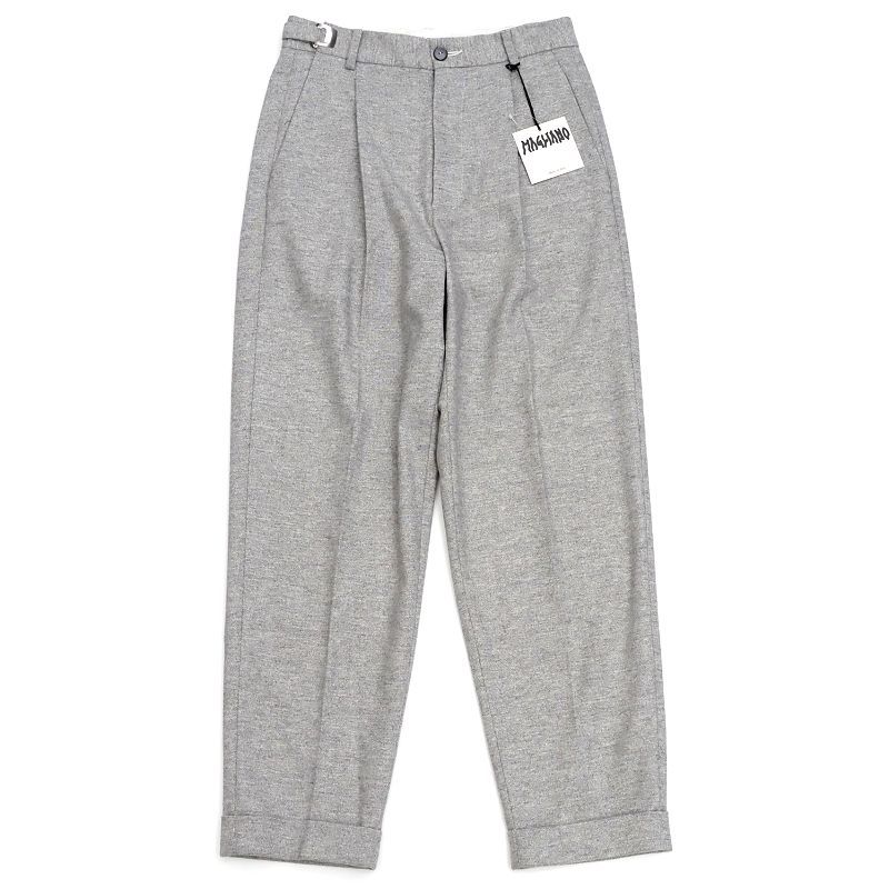 B0459S 新品 21FW MAGLIANO 5者混 スラックス パンツ 【サイズ:XS】 グレー ADJUSTABLE CLASSIC ONE PIENCE TROUSERS マリアーノ メンズ拍卖