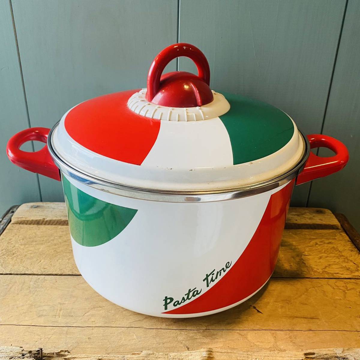 【vintage】Pasta time 鍋 タイマー付拍卖