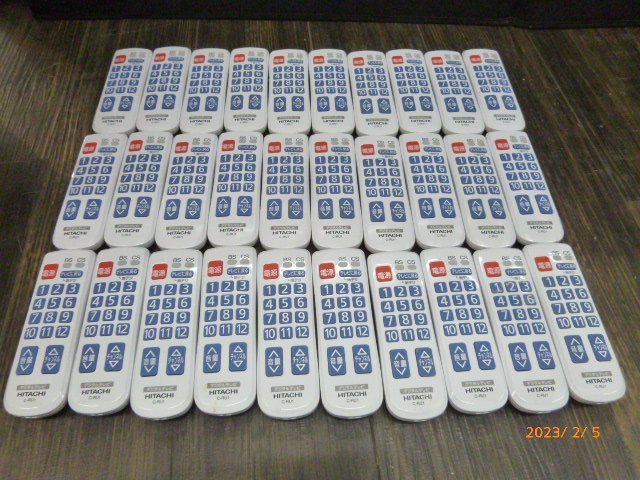 【動作未確認】☆ 30台セット 日立 テレビ リモコン HITACHI デジタルテレビ らくらくリモコン C-RU1 動作未確認 ☆②拍卖