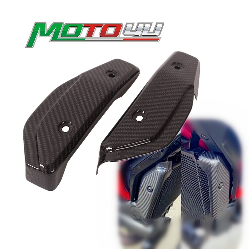 送料無料 Ducati ドゥカティ ハイパーモタード ストラーダ 821 939 カーボンファイバー ラジエーター カバー ガード 保護拍卖