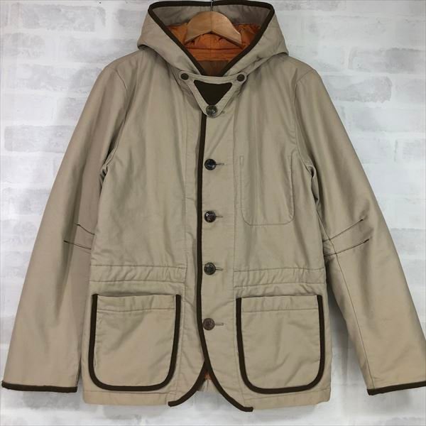 pal'las palace パラスパレス 中綿キルティング パイピング フーディー ジャケット SIZE:4 ベージュ/オレンジ MH632023020207拍卖