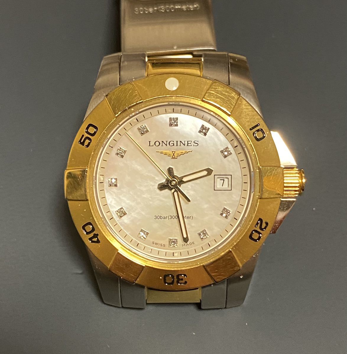 ロンジン ハイドロコンクエスト ダイヤ コンビ拍卖