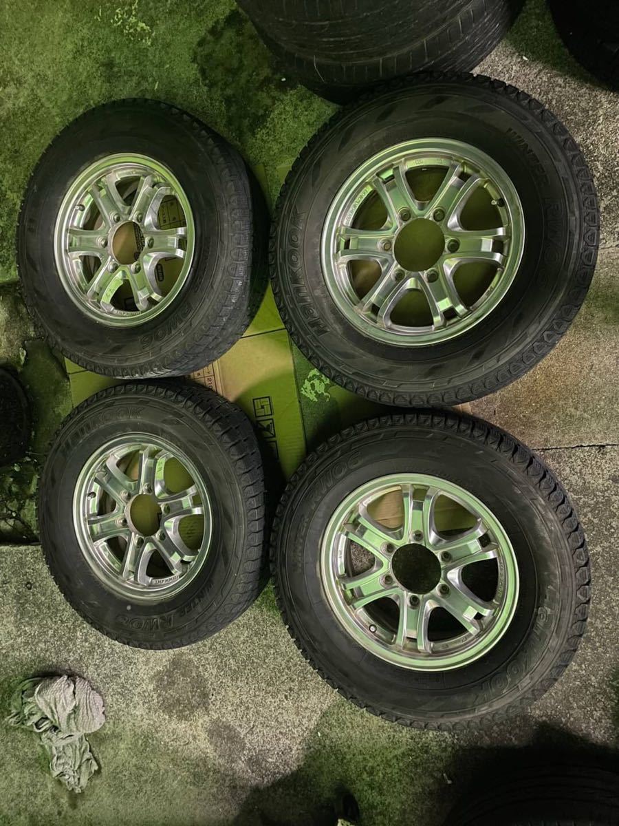 ○A8093 KEELER ハイエース 15X5.5J +42 15インチスタッドレスタイヤホイールセット○拍卖