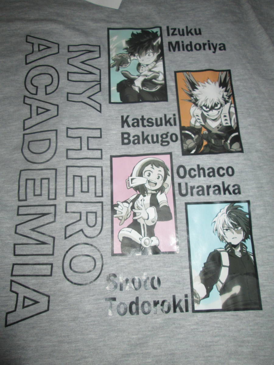 〇。゜〇新品!僕のヒーローアカデミア 長袖パジャマ メンズL グレー×紺 〇゜。〇拍卖