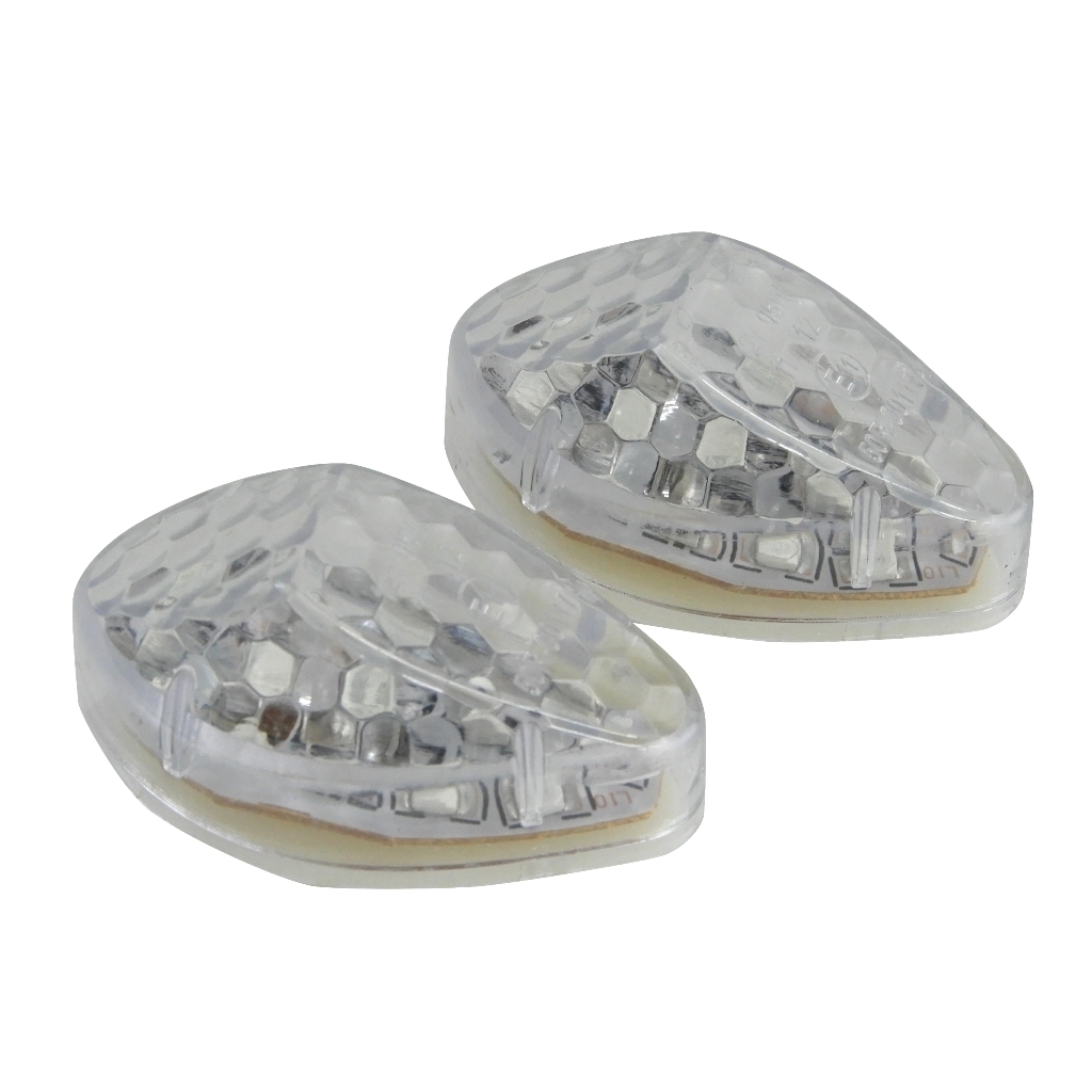 カウル LEDウインカー クリア Type H カワサキ ZRX,FZR,ゼファー,バリオス,ZZR,ZX,GPZ,KSR,Z,サイドマーカー,埋込拍卖