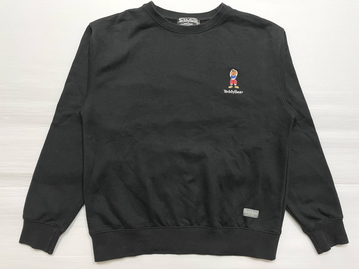 美品 テディベア Teddy Bear クルーネックスウェット トレーナー ラグビーベアー ワンポイント 石瀬5142拍卖