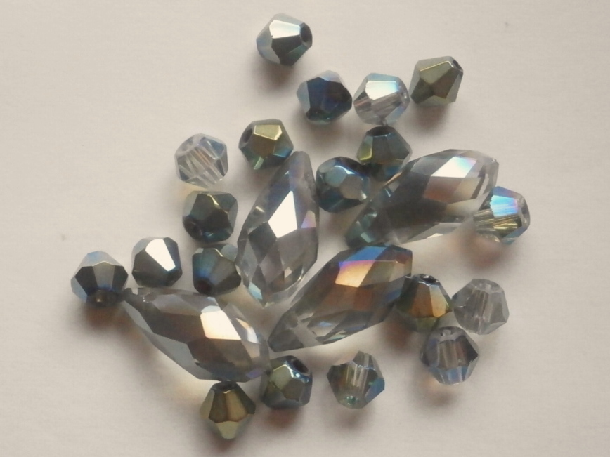 ガラスビーズ★シズク★モスグリーン系★E拍卖