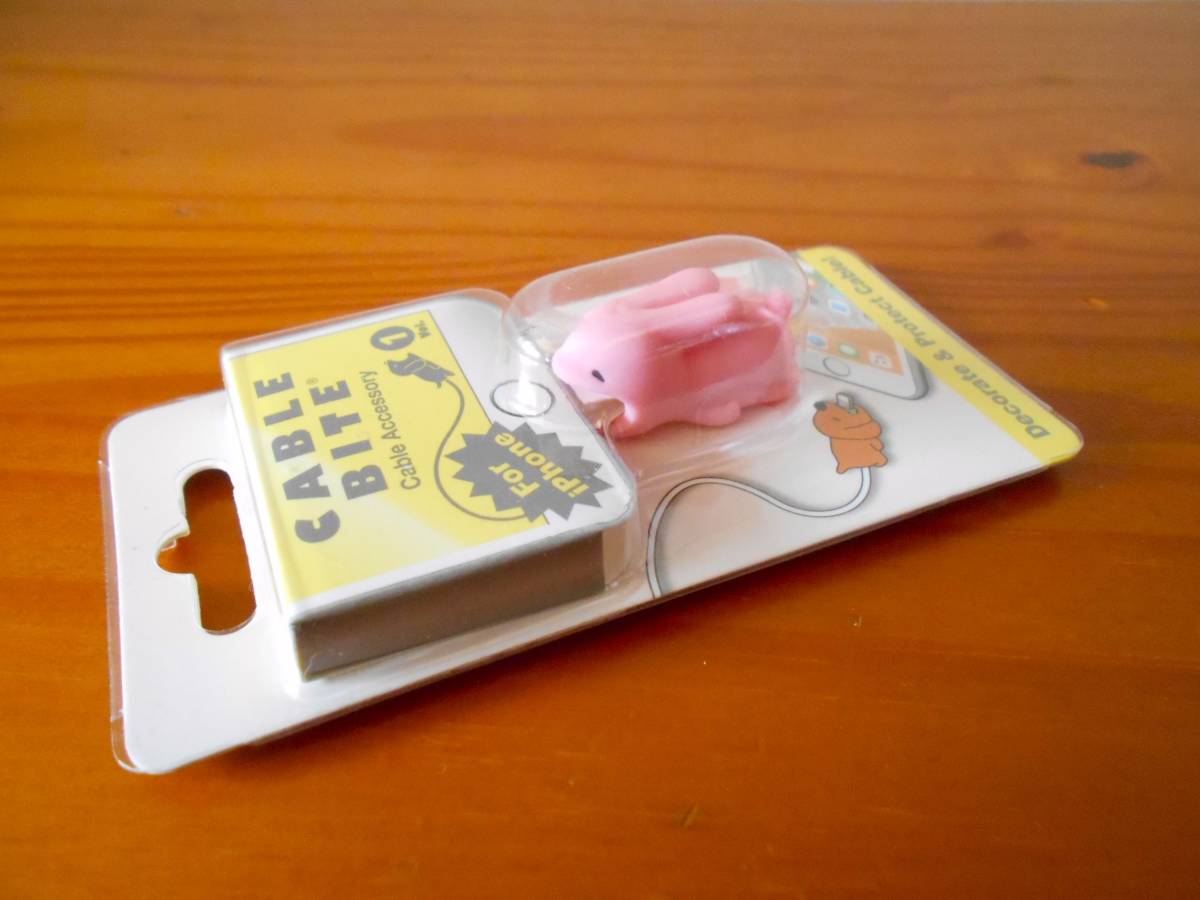 ★新品★ケーブルアクセサリー 「ウサギ」 iPhone純正 ライトニング ケーブル対応 ☆ケーブルの補強・飾り拍卖