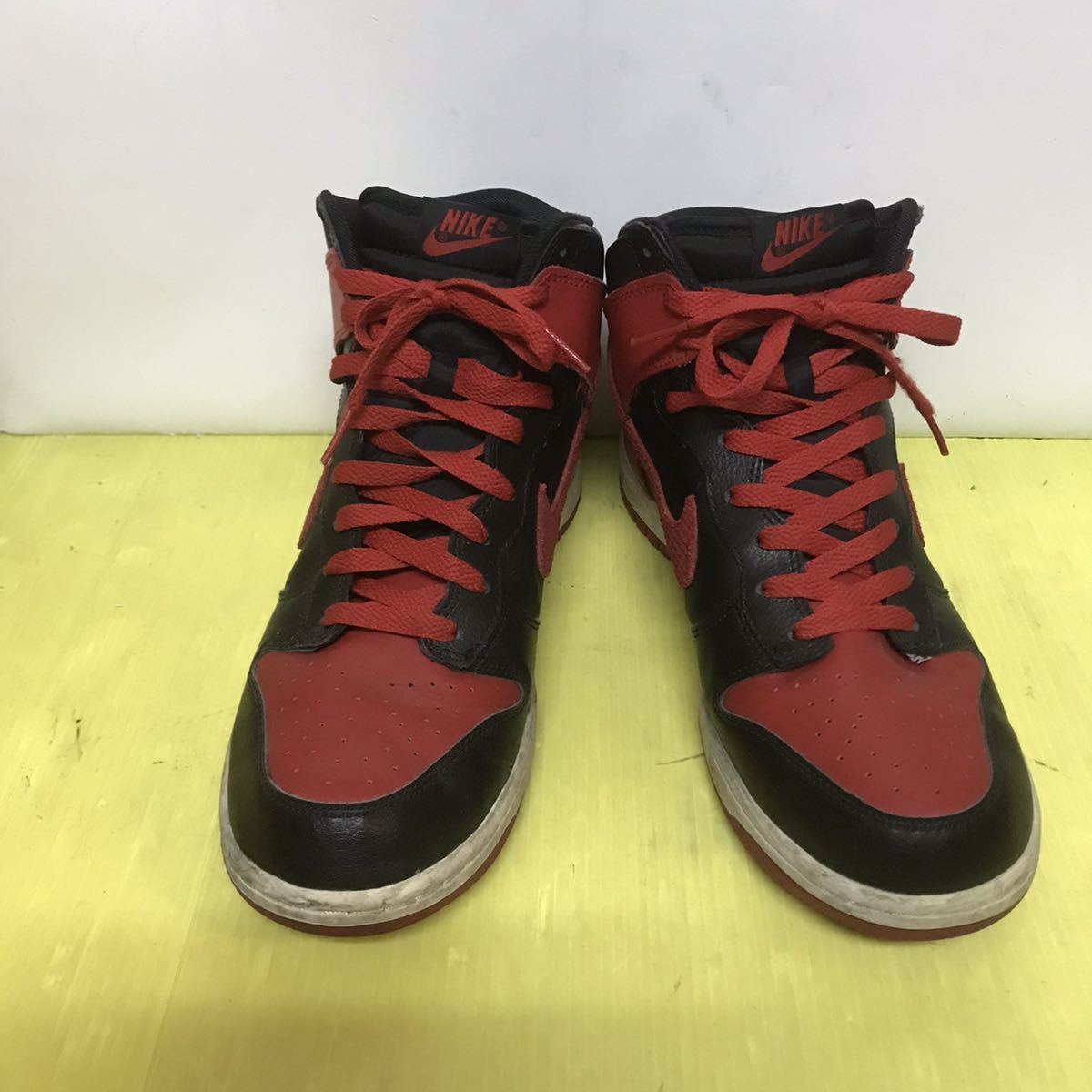 NIKE DUNK HIGH レッド ブラック 27cm 317982-051 ナイキ ダンク ハイ拍卖