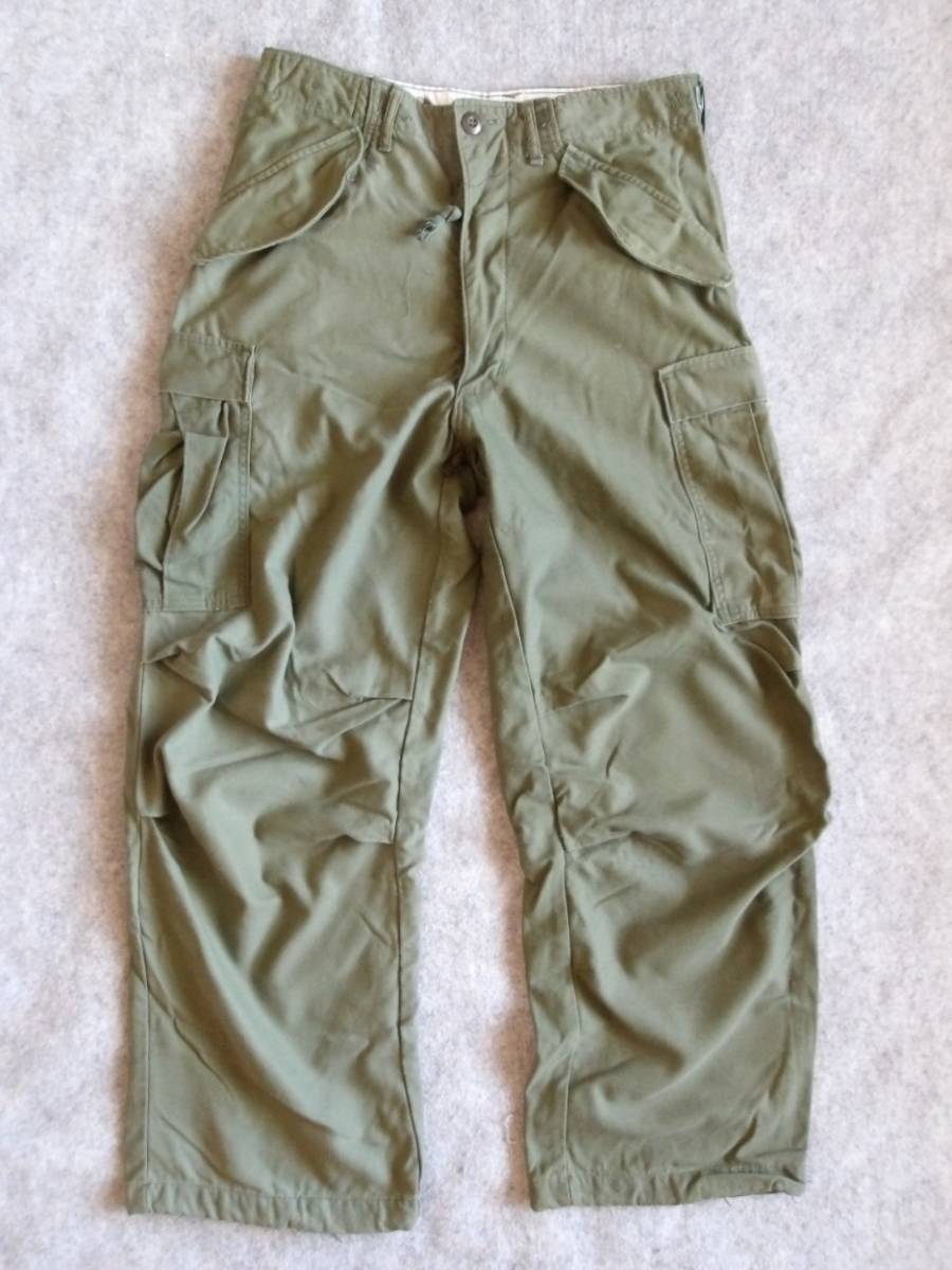 即決 ヴィンテージ 70's アメリカ軍 M65 カーゴパンツ スモール レギュラー グッドサイズ usn us army navy vintage usa 拍卖