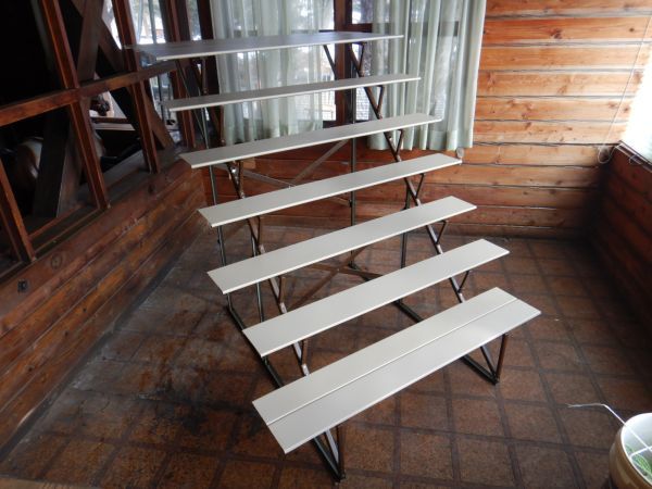 お雛壇ひな祭りno.23010703 7段40号 大体w121xd150xh127cm ことぶき 久月 スチール 一段目幅23上部47幅他15cm商品陳列棚 おひな祭り拍卖