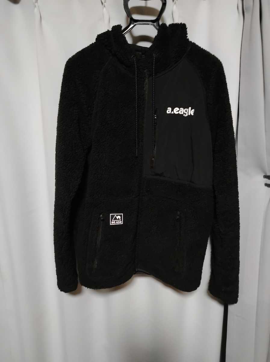 美品/AMERICAN EAGLEボンバーフリースパーカーサイズUS S拍卖