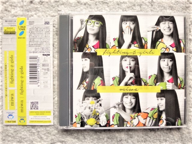 E【 miwa / fighting-Φ-girls (初回生産限定盤 DVD付) 】帯付き CDは4枚まで送料198円拍卖
