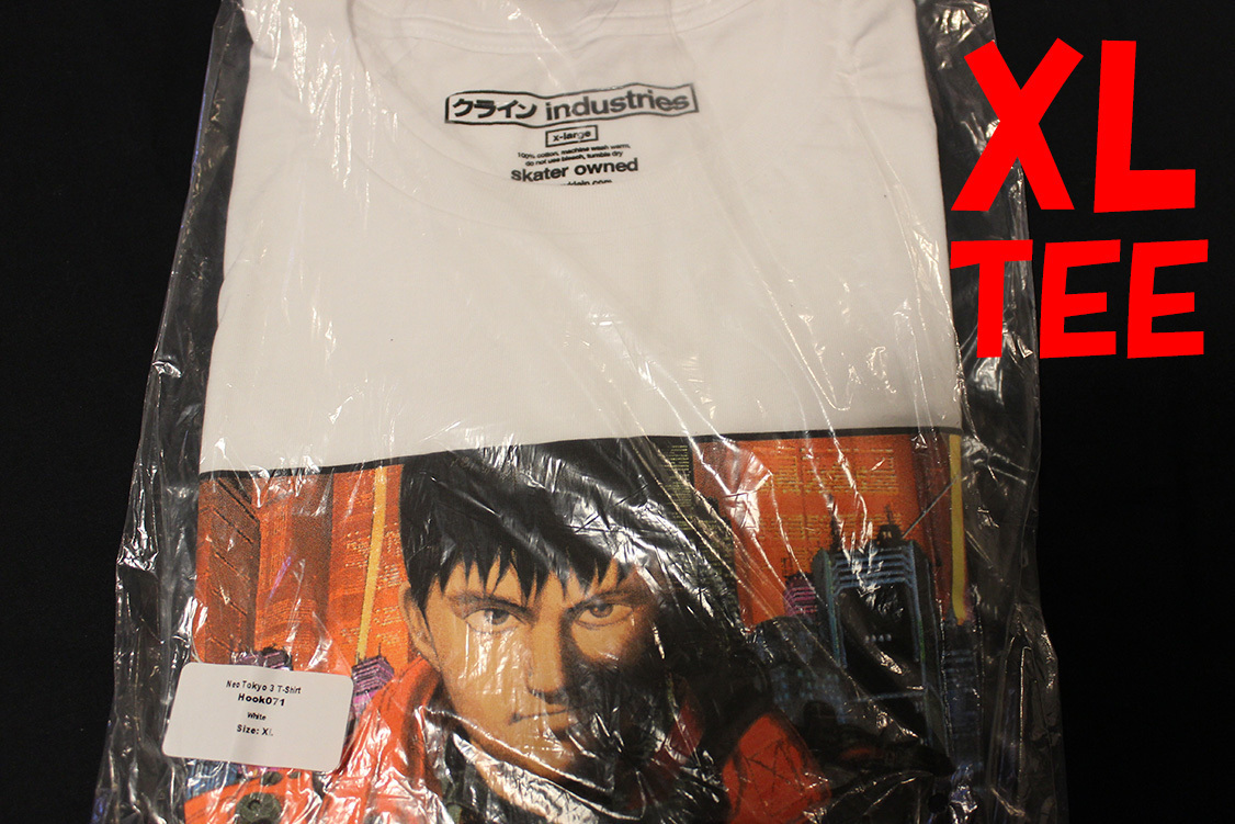 【限定色!送料無料】新品XL Neo Tokyo 3 t-shirt White 白 Hook-Ups 金田akiraアキラ ジェルミクラインindustries 半袖Tシャツ拍卖