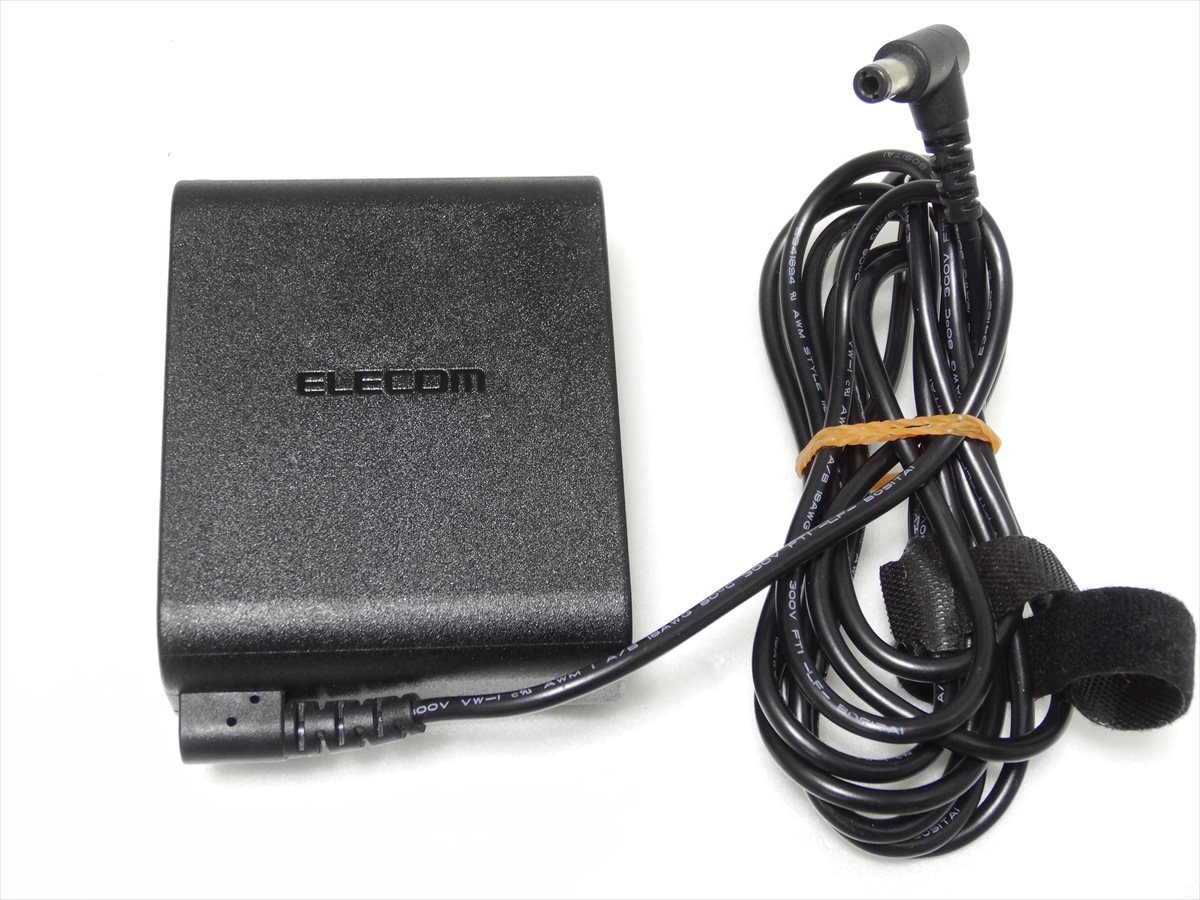 未使用に近い ELECOM ACDC-1965FUBK ACアダプター PC充電器 ASSA6G-190342 送料660円 18002拍卖