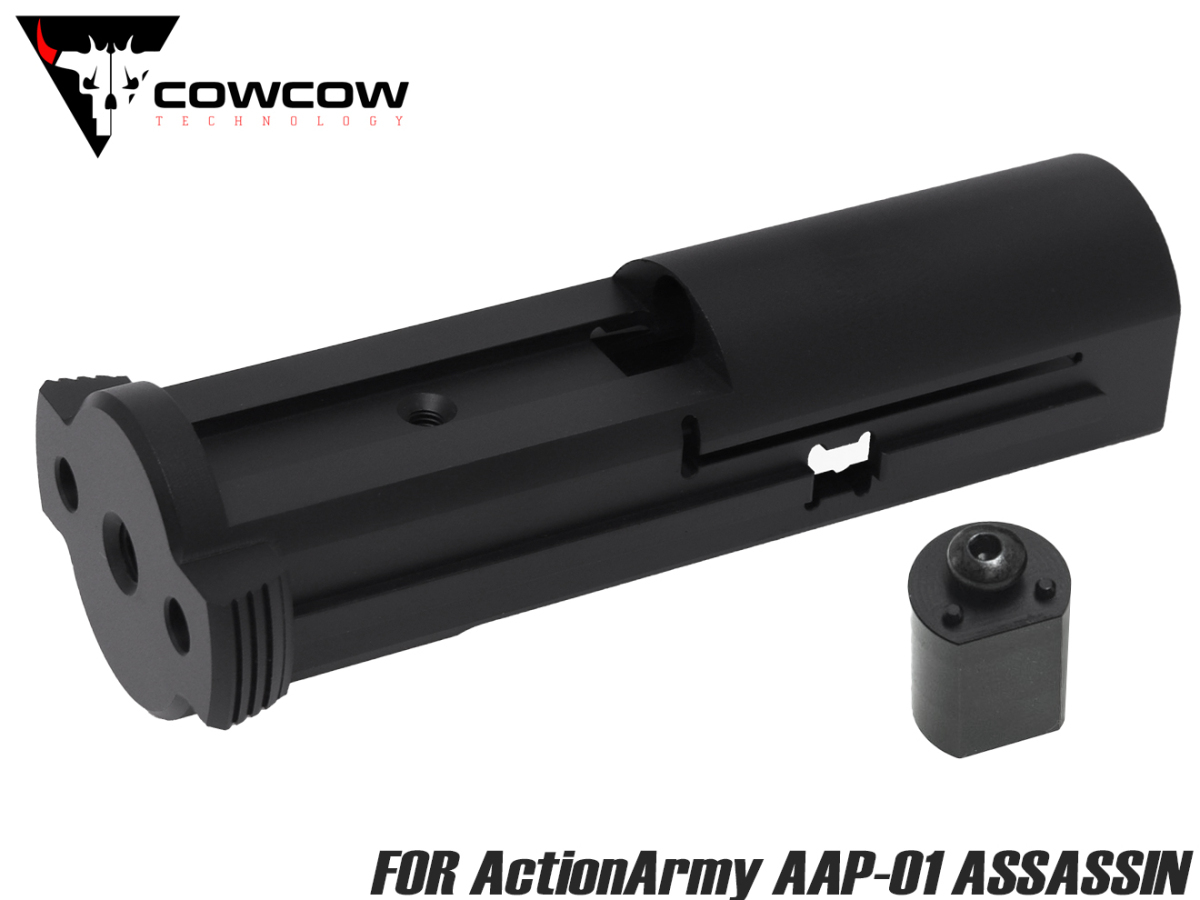 COW-AAP-BR001B COWCOW TECHNOLOGY A7075 CNC ウルトラライトウェイト ブローバックユニット for ActionArmy AAP-01 ブラック拍卖